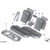 BMW Seat Back Cover - Genuine BMW 52207337115