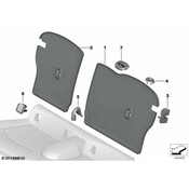 Mini Seat Hinge Cover - Genuine Mini 52207348022