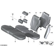 BMW Seat Armrest Cover - Genuine BMW 52207353393