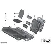 BMW Seat Back Cover - Genuine BMW 52207378981