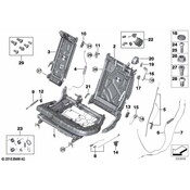 BMW Seat Back Frame - Genuine BMW 52207385401