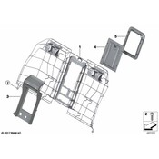 BMW Seat Back Panel - Genuine BMW 52207410999