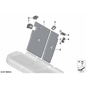 BMW Seat Belt Trim Bezel - Genuine BMW 52207474119