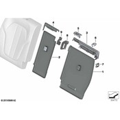 BMW Power Seat Switch Bezel - Genuine BMW 52207498278