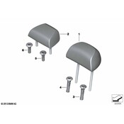 BMW Headrest - Genuine BMW 52208061250