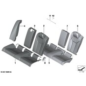 BMW Seat Back Cover - Genuine BMW 52208469476