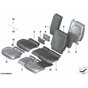 BMW Seat Back Cover - Genuine BMW 52208493780