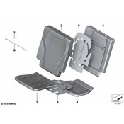 BMW Seat Back Cover - Genuine BMW 52308494066