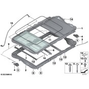 BMW Sunroof Wiring Harness - Genuine BMW 54107342843