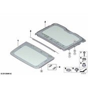 BMW Sunroof Glass Seal - Genuine BMW 54107409139