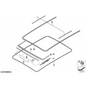 BMW Sunroof Wind Deflector - Genuine BMW 54109448518