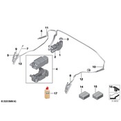 BMW Convertible Top Hydraulic Cylinder Hardware Kit - Genuine BMW 54345A05E14