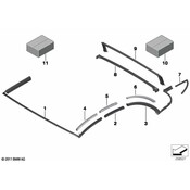 BMW Convertible Top Seal - Genuine BMW 54347322310