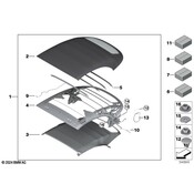 BMW Convertible Top Cable - Genuine BMW 54349448977