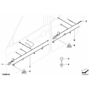 BMW Wiring Set Rear Door - Genuine BMW 61113450857