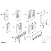 BMW Repair Kit Earth Comb-Type Connectors (2X9Pol -X14249) - Genuine BMW 61116935000