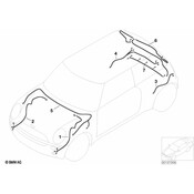 Mini Headlight Wiring Harness - Genuine Mini 61116965945