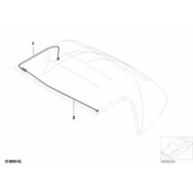 BMW Cable Harness Folding Top - Genuine BMW 61117007480