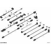 BMW Connecting Line Hub-Mulfii (3370mm) - Genuine BMW 61119129361
