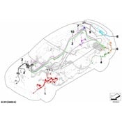BMW Repair Wiring Set Rear Left - Genuine BMW 61119252429