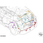 BMW Parking Aid System Wiring Harness - Genuine BMW 61119826335