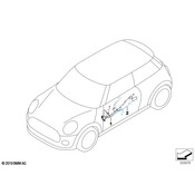 Mini Door Wiring Harness - Genuine Mini 61126809470