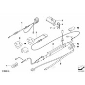 BMW Battery Cable (Plus Pole) - Genuine BMW 61126944536