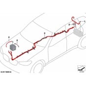 BMW Battery Cable - Genuine BMW 61128736073