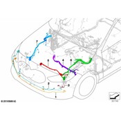 BMW Parking Aid System Wiring Harness - Genuine BMW 61128736650