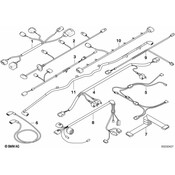 BMW Set Of Cables Rear Bumper - Genuine BMW 61129126978