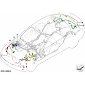 BMW Wiring Trunk Lid - Genuine BMW 61129227240