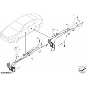 BMW Door Wiring Harness Rear - Genuine BMW 61129229990