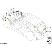 BMW Rep. Cable Set Front End Area Left - Genuine BMW 61129239054