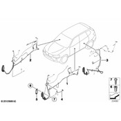 BMW Door Wiring Harness Rear - Genuine BMW 61129243667