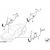 BMW Wiring Set Rear Door - Genuine BMW 61129260011