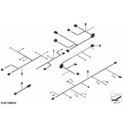 BMW Cable Set Rear-Axle Slip Control - Genuine BMW 61129271772