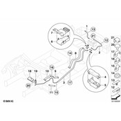 BMW Battery Lead Positive Underfloor (120mm) - Genuine BMW 61129297282