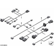BMW Wiring Set Pdc Rear - Genuine BMW 61129315098