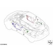 BMW Wiring Set Rear Door - Genuine BMW 61129349875