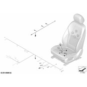 BMW Wiring Set Seat Right - Genuine BMW 61129365022
