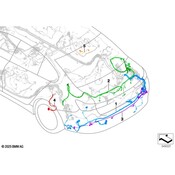 BMW Parking Aid System Wiring Harness - Genuine BMW 61129436017