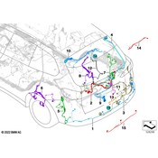 BMW Parking Aid System Wiring Harness - Genuine BMW 61129439894