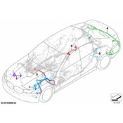BMW Parking Aid System Wiring Harness - Genuine BMW 61129890959