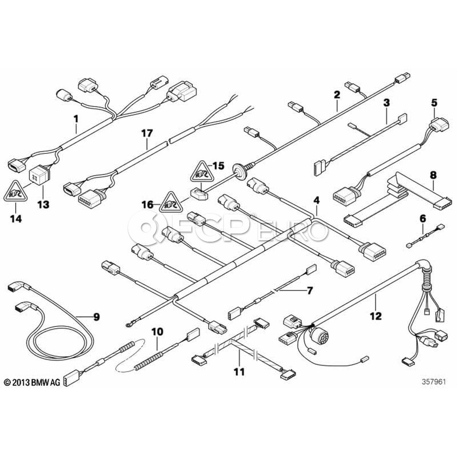BMW Pin Housing Uncoded (4 Pol) - Genuine BMW 61136931439 | FCP Euro