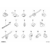 BMW Cable Holder - Genuine BMW 61136932123