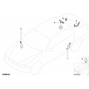 BMW Cable Cover Hinge Folding Top Flap - Genuine BMW 61138386731