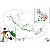 BMW B+ Terminal Point Engine Compartment - Genuine BMW 61139367807