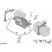 BMW Battery Hold Down Frame - Genuine BMW 61217629616
