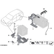 BMW Battery Hold Down Frame - Genuine BMW 61219117801