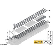 BMW Radiator High-Voltage Batt. Unit Top - Genuine BMW 61278606519